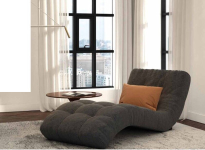 Chaiselounge Chesterfield Liege design Club Chaise Polster Stoff Couch Sofa neu